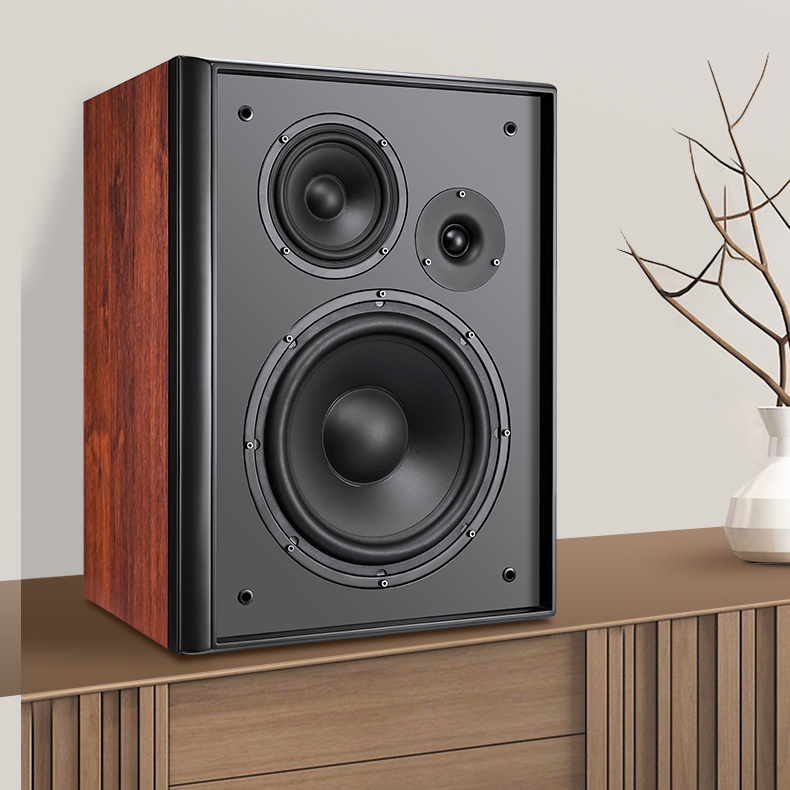 Vofull KH-513 Three Way Bookshelf Speaker with 10 Inch Woofer