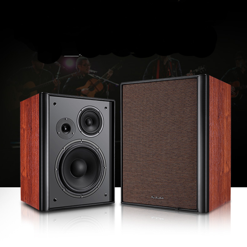 Vofull KH-513 Three Way Bookshelf Speaker with 10 Inch Woofer
