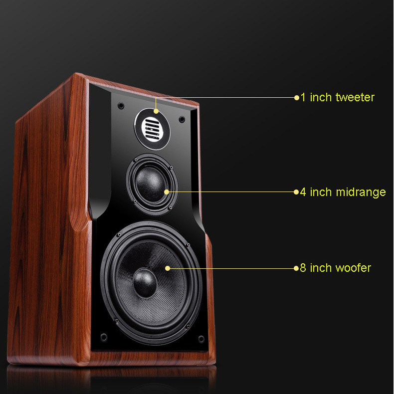 Vofull KH 508 Three Way Bookshelf Speaker with Smart Atmos Technology